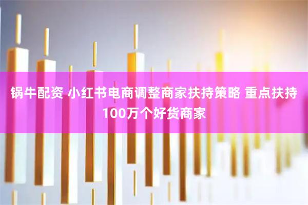锅牛配资 小红书电商调整商家扶持策略 重点扶持100万个好货商家
